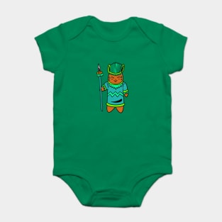 Cartoon spear warrior Baby Bodysuit